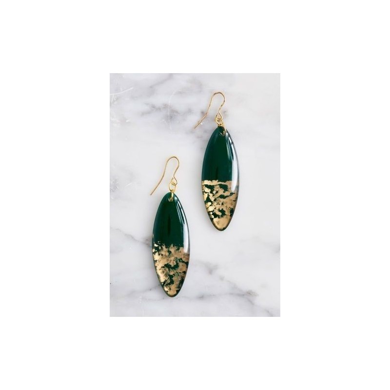 Aretes lus verde