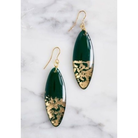Aretes lus verde